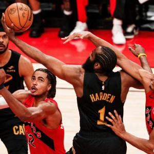 13中5，14中6！哈登连续两场状态低迷，骑士大比分被猛龙追平